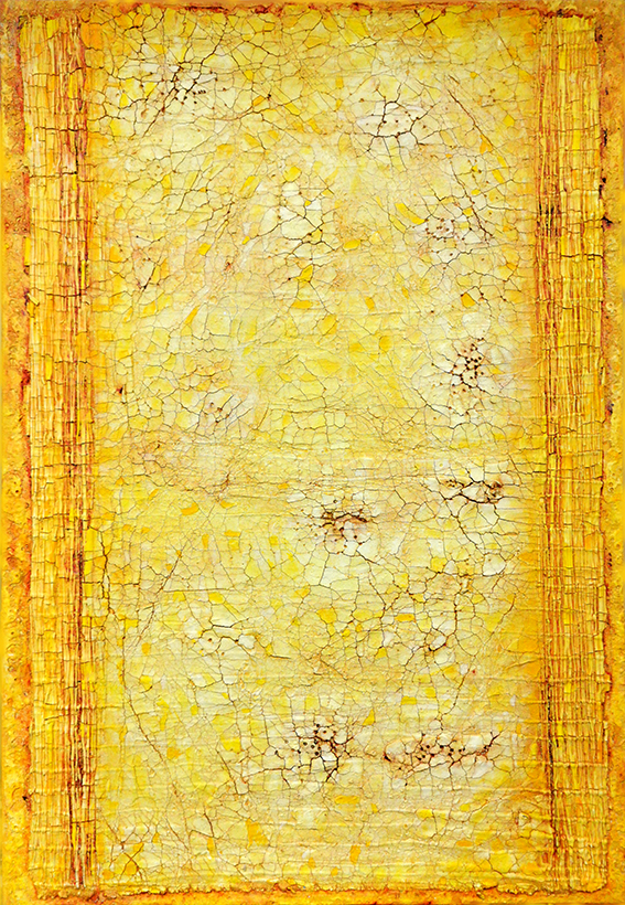 Harald Burger – aus der Serie NATURZEICHEN, Acryl auf Leinwand 90x130